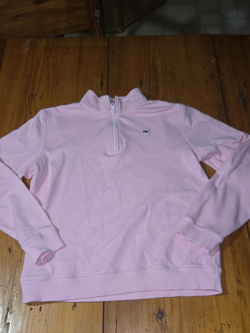 Vineyard Vines Light Pink Half-Zip Pullover Sz L 14